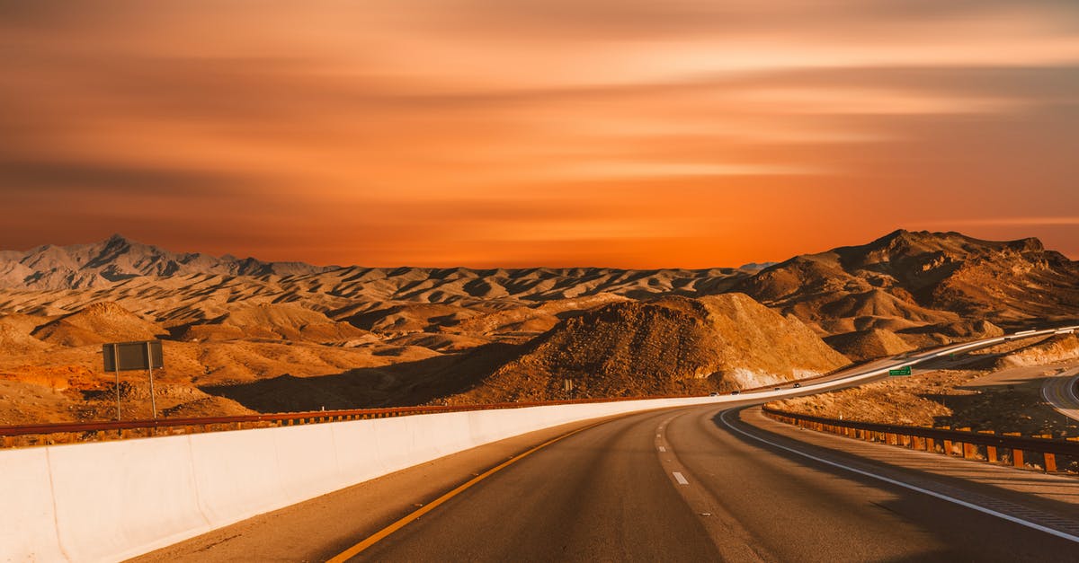 Does Nevada (Las Vegas in particular) accept vertical IDs? - Empty Road Beside Sand Dunes