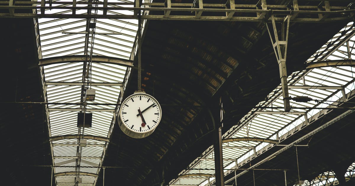 Does Siesta time in Panama affect business travelers? - Low Angle View of Clock at Railroad Station