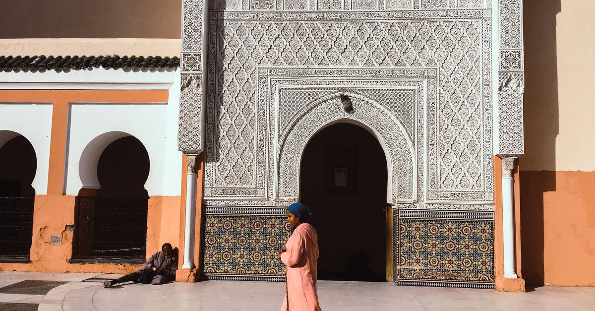 Does the traditional Arabic greeting (As-salamu alaykum) have religous meaning? - Person Walking Beside Mosque