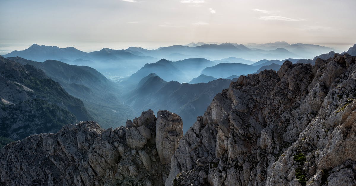 Does this painting depict the Alps or Rockies? - Bird's-eye View Photography of Mountains