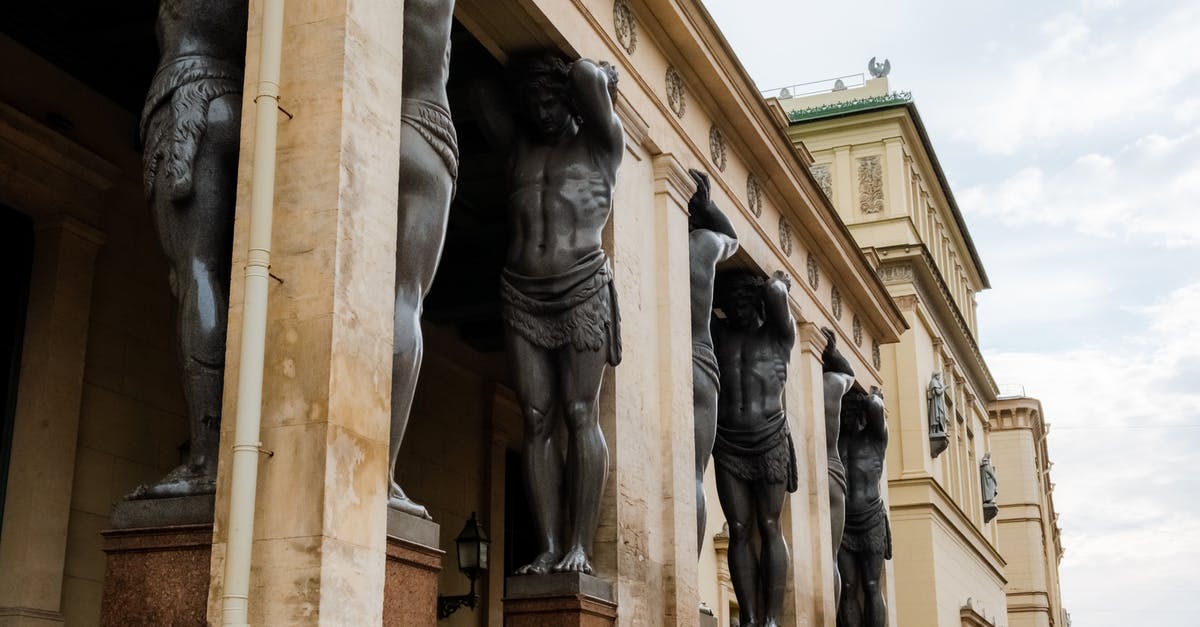 Doing laundry as a tourist in Russia - Man and Woman Statue Near Brown Concrete Building