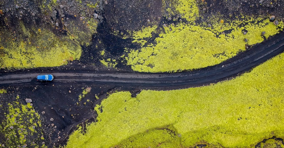 Driving in Iceland: a good idea? - Free stock photo of aerial view, bird s eye view, bright