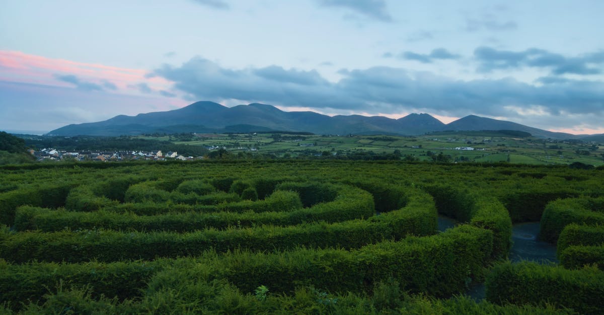 Driving in Ireland and Northern Ireland - Spiral Green Plants