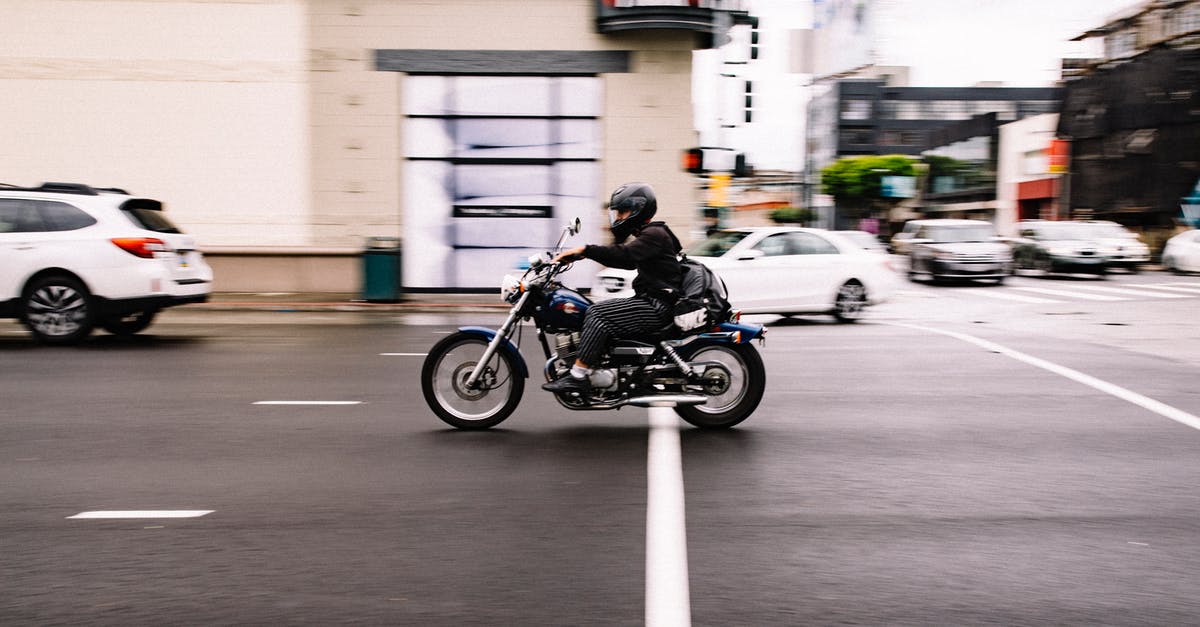 Driving license in California - Person Riding Cruiser Motorcycle