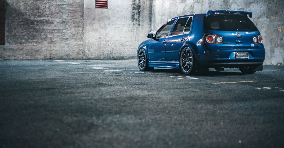 Driving Someone Else's Car Across US/Canada Borders - Blue car parked near wall