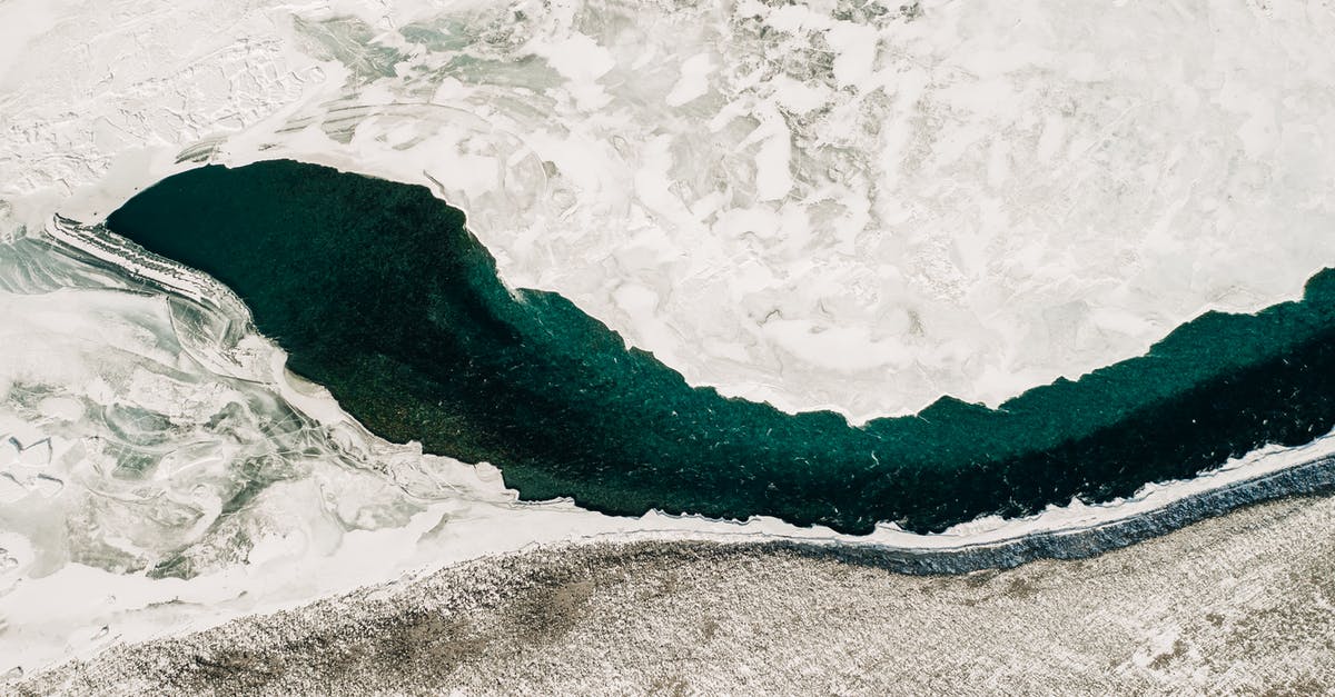 Drone in Russia - Aerial View of a Frozen River