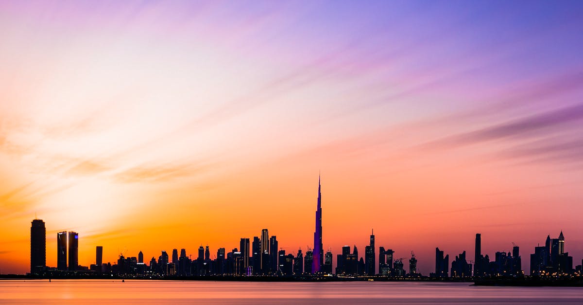 Dubai Duty Free for One hour layover - Silhouette Of Buildings