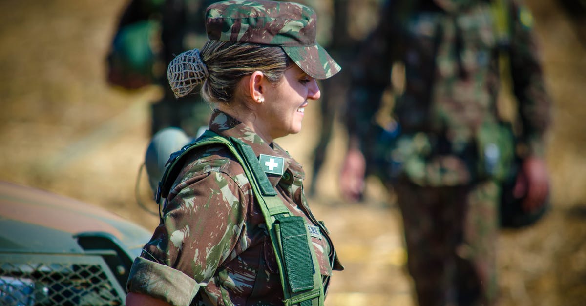 Duty exemption for non-resident aliens [closed] - Side View Photo of a Female Soldier 