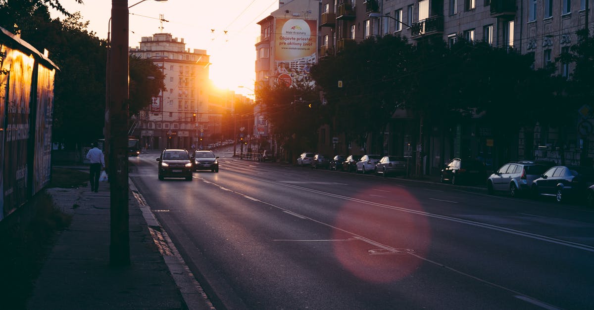 Early morning car rental at Belfast Ferry Port? - View of Sunset on Road