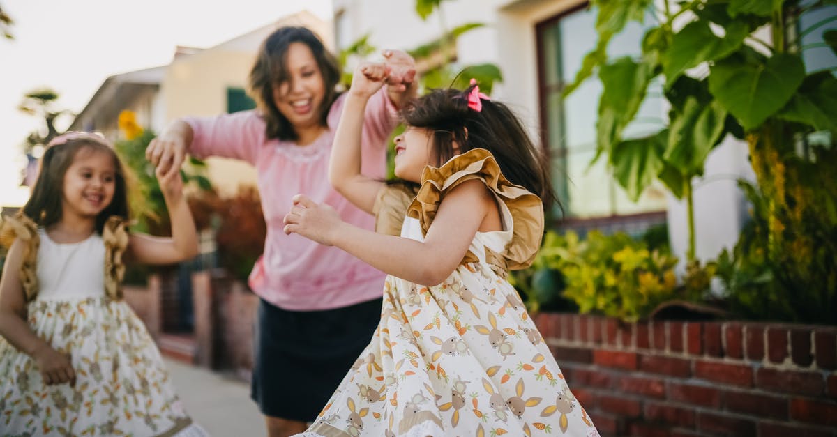 EEA Family Permit : Arrival date vs Intended Arrival date - Mother Dancing with Her Daughters on the Street