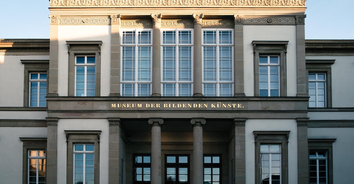 Entering Belgium with a visa for Germany - Museum of Fine Arts Facade in Leipzig, Germany 