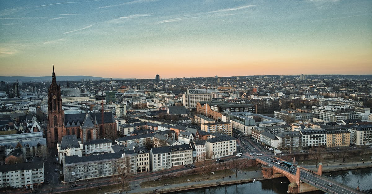 Entering Germany with a Fiktionsbescheinigung - Aerial View of City Buildings