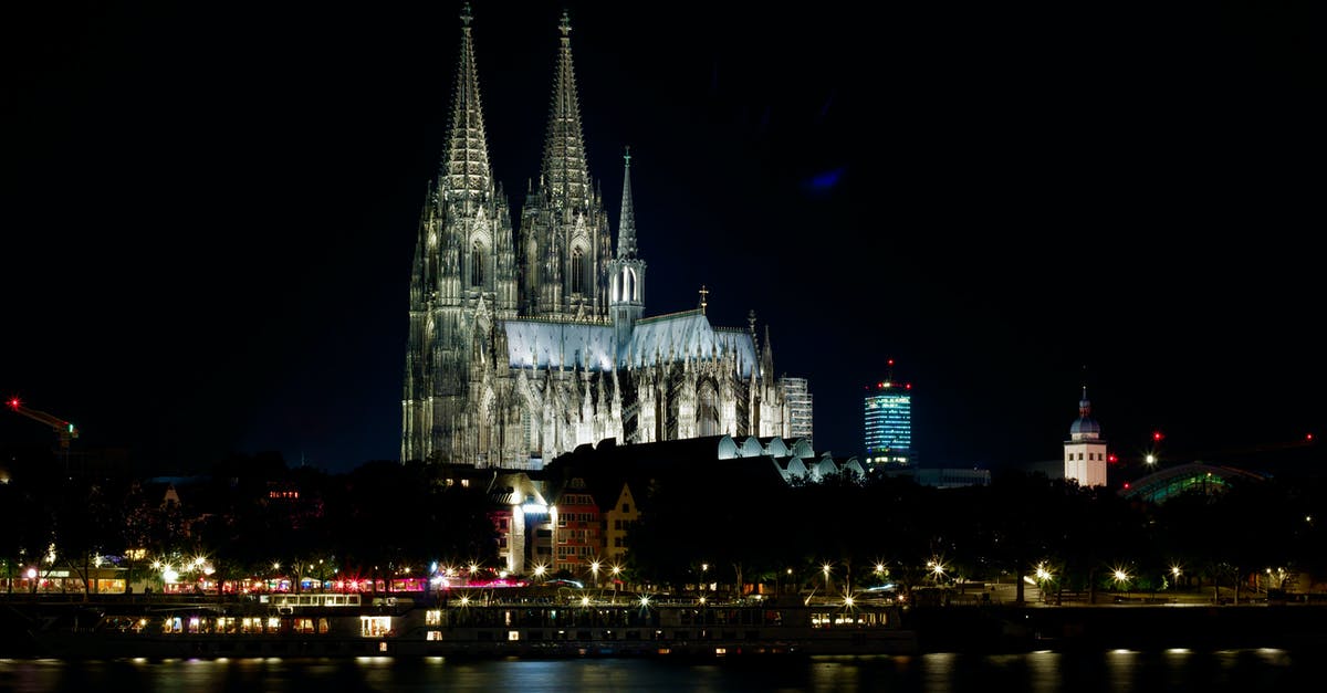 Entering Germany with a Fiktionsbescheinigung - Gray Concrete Castle during Night Time