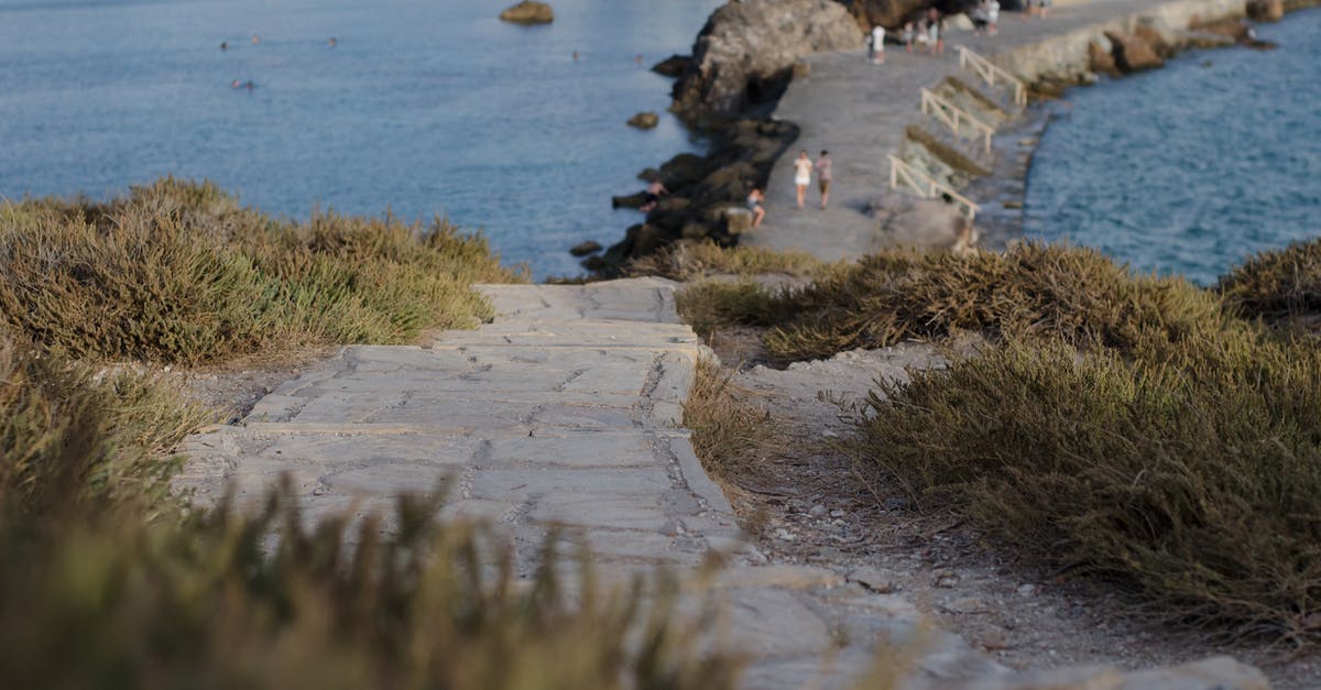 Entering Greece with EU ID card by land - Selective Focus Photography of Green Grass Near Beach