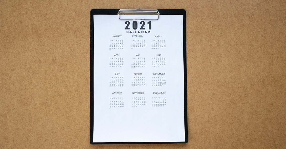 Entering Schengen area 5 days before the Visa date starts - Calendar on a Clipboard