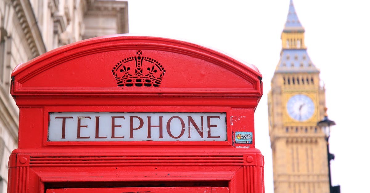 Entering UK as British citizen on Australian passport (no British passport) - Red Telephone Booth in Front of Big Ben Entering UK as British citizen on Australian passport (no British passport) - Red Telephone Booth in Front of Big Ben