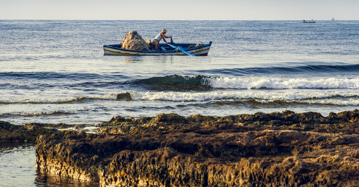 ESTA/VWP entry with one day overstay - Man in Red Shirt Riding on Boat on Sea