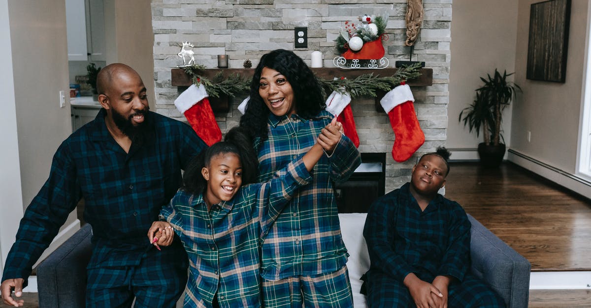 Ethiopian Airlines tickets seem to always have the same price regardless of the proximity of the date? - Cheerful African American family in same clothes gathering in cozy living room decorated with Christmas stockings