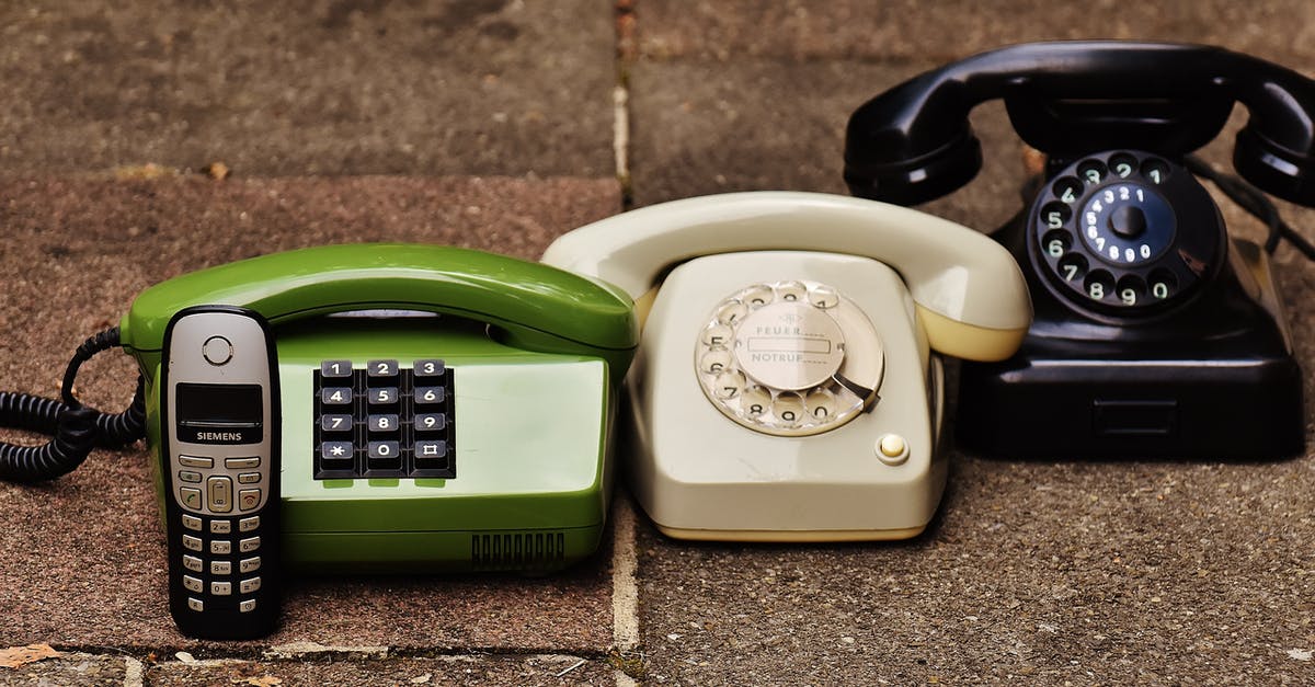 EU Roaming rules: call from abroad to foreign number - Black Rotary Phone