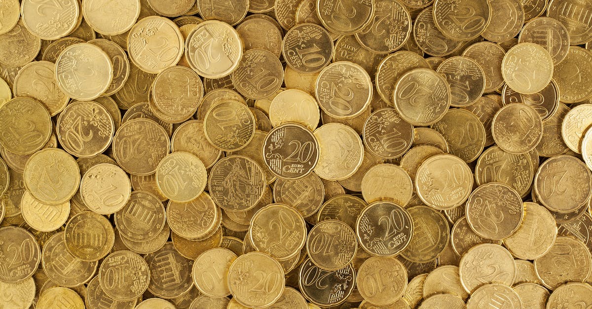 Euro 2016 Live at Gatwick Airport - Pile of Gold Round Coins