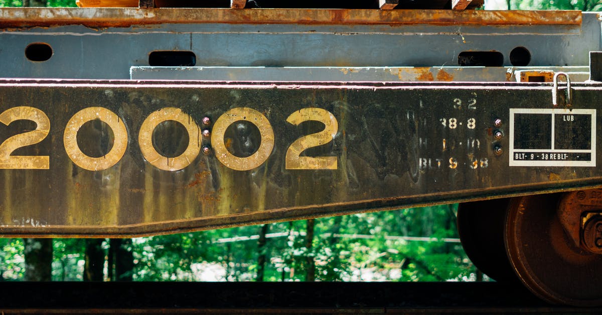 Eurocity Train Numbers - rusty train wagon