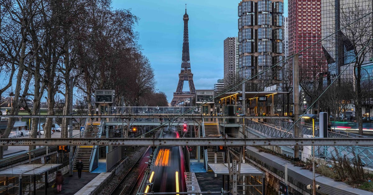 Eurostar train to Paris during a strike - Metro Station Near Trees