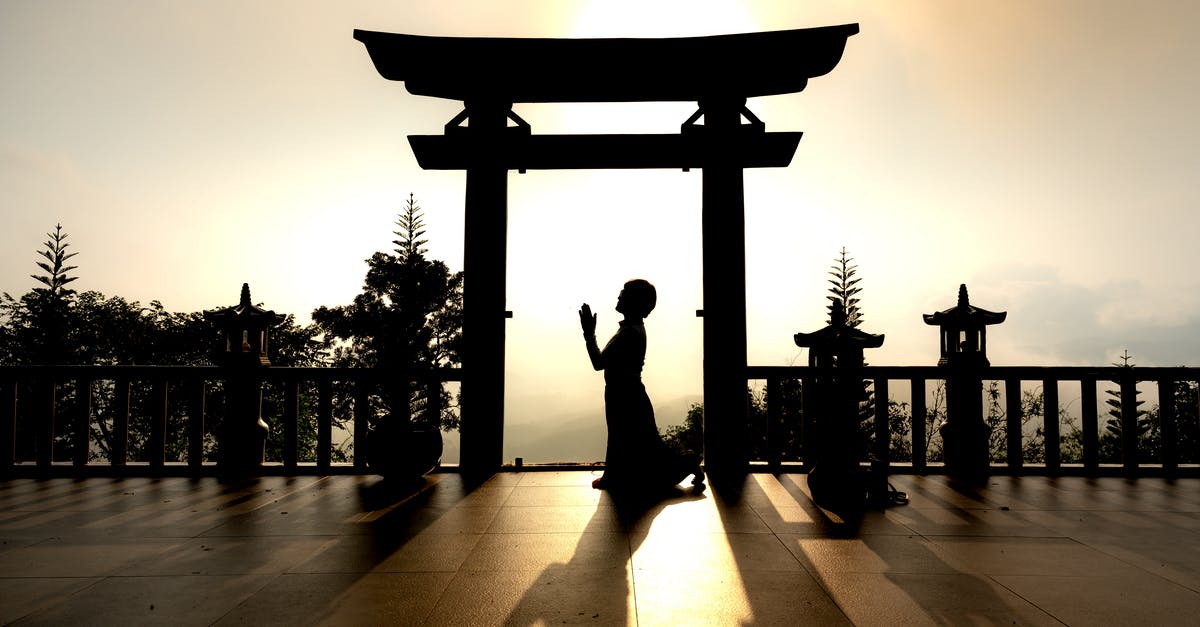 Events surrounding Japanese coronation - Silhouette of Man Standing on a Building