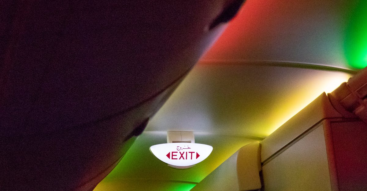 Exit stamp when leaving the US by plane - Exit Signage 