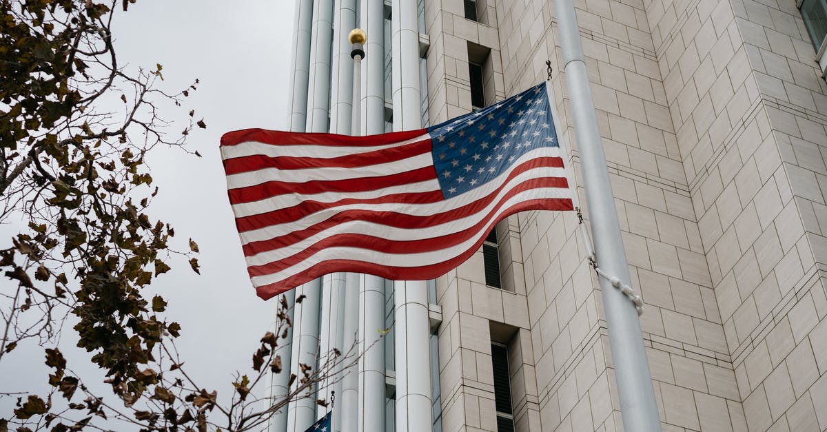 Exiting United States with an expired passport - Usa Flag