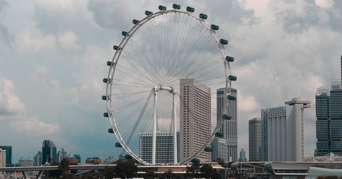 Extend stay in Singapore during transit - White Ferris Wheel Near City Buildings