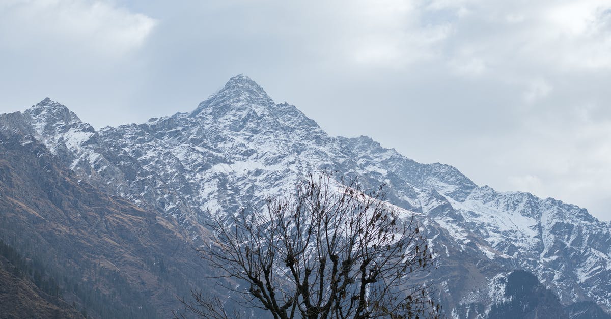 Eyewitness weather reports in India? - Snow Covered Mount Raldang Peak in India