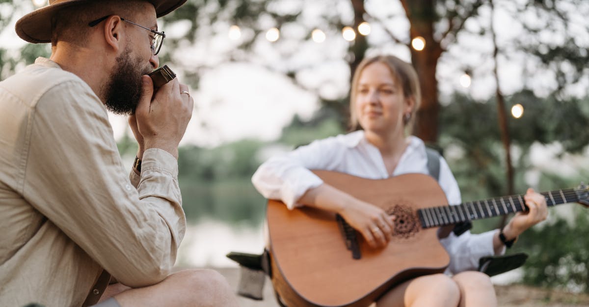 F1 visa for vacation purpose? - Free stock photo of acoustic guitar, adult, bonfire