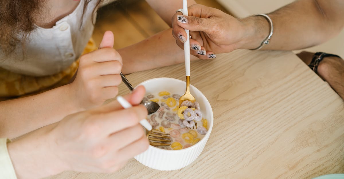 Family Visit Round 3 [closed] - People Sharing Bowl of Round Cereal