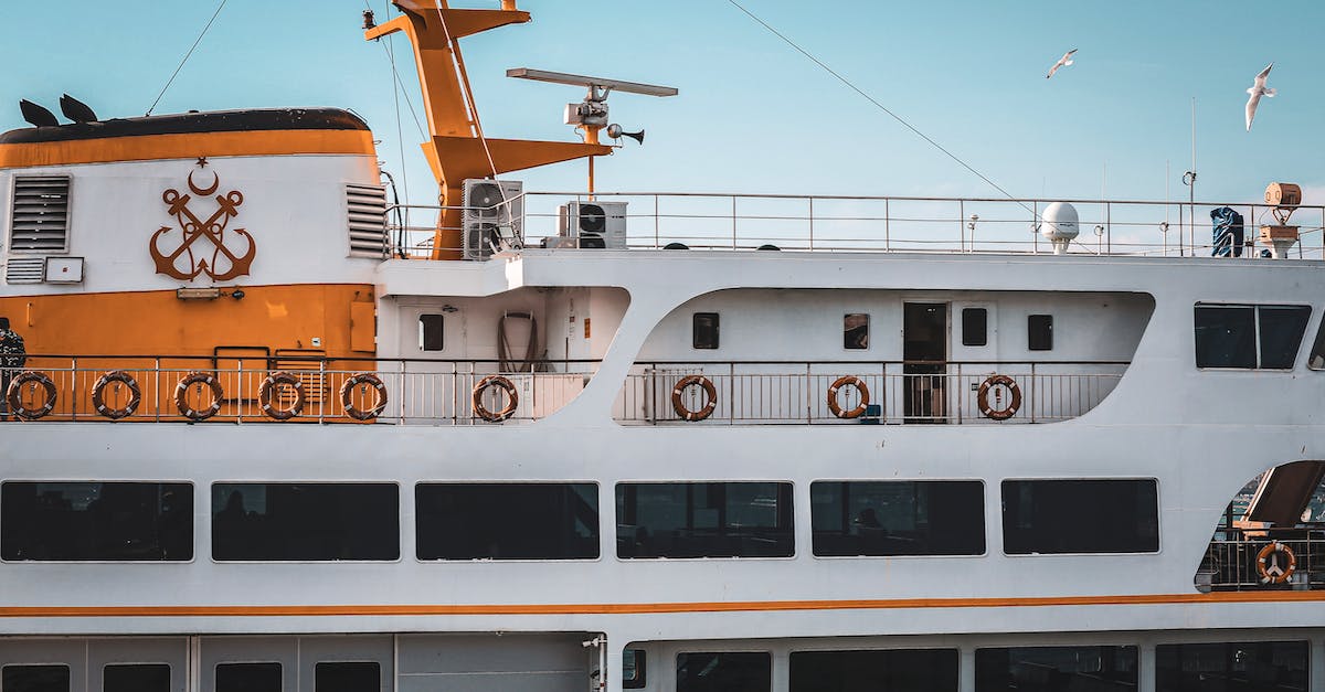 Ferry connection between Crimea (Ukraine) and Georgia? - White and Orange Ship on Sea
