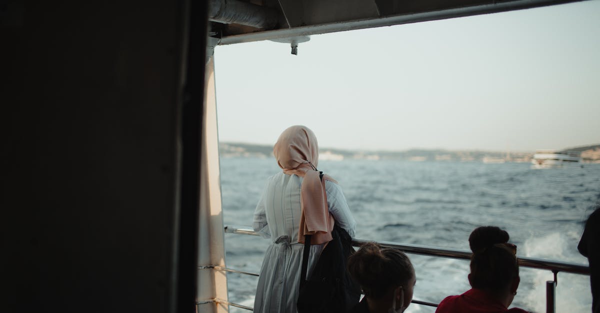 Ferry from Phuket to Koh Lipe - Woman in White Hijab Sitting on Boat