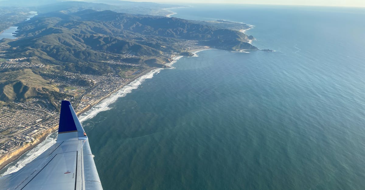 Flight booking cancelled, schengen visa - Aerial View of Green Mountains and Body of Water