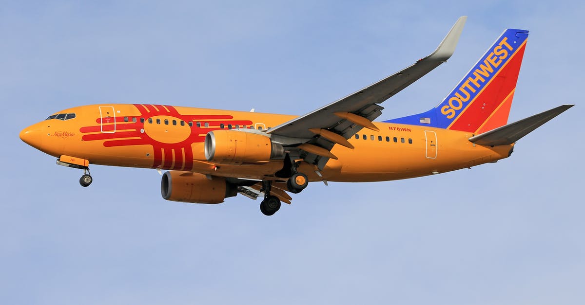 Flying on Southwest with a cat - An Orange Passenger Plane in the Sky