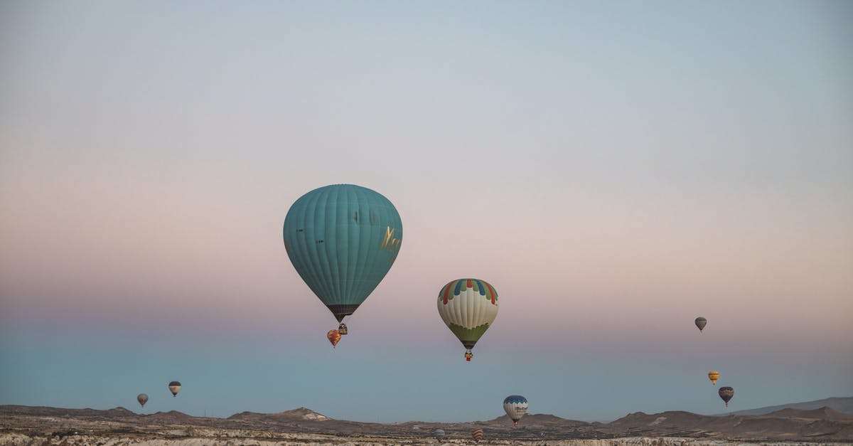 Flying out of Vancouver at 6 am - Hot Air Balloons at Sunset