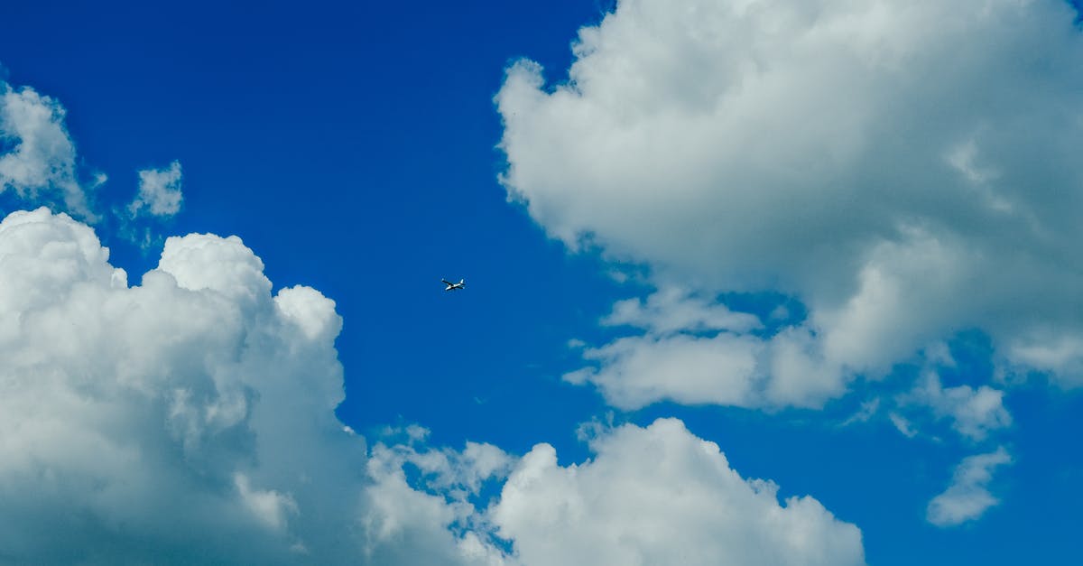 Flying TYO - FRA - LAX - TYO - White Clouds and Blue Sky