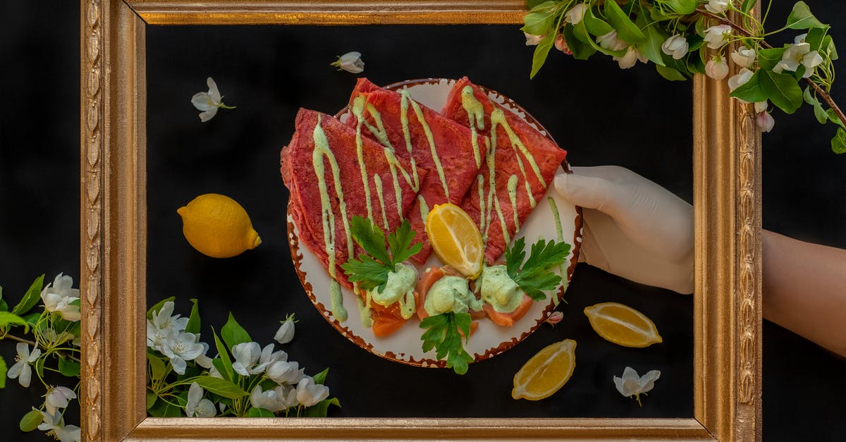 Food in hand luggage - Wooden Frame Behind a Hand Holding a Plate of Food 