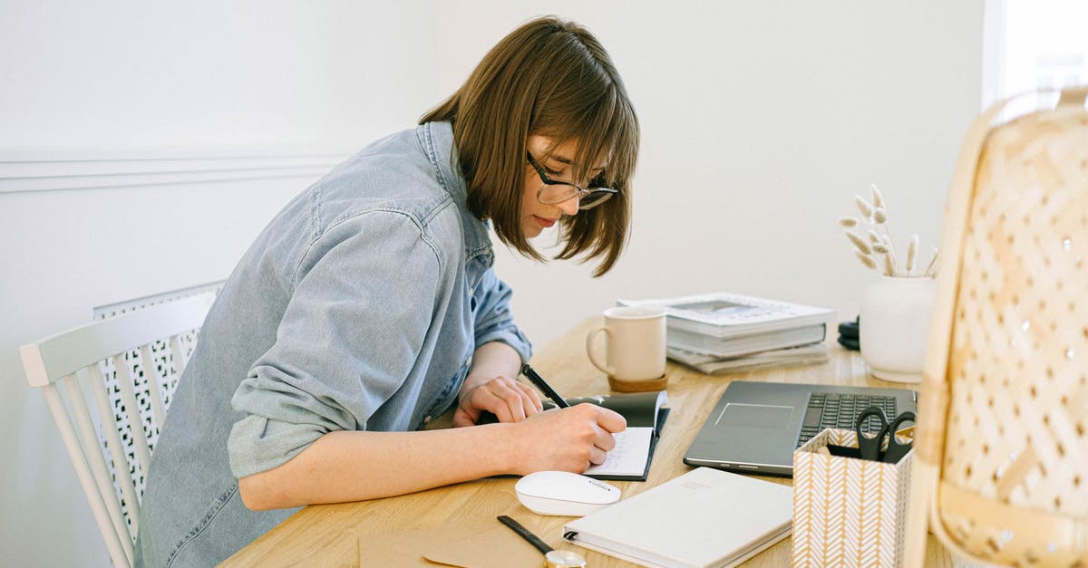 Frequent short-term student visa - UK/US citizen - Woman Writing on a Notebook