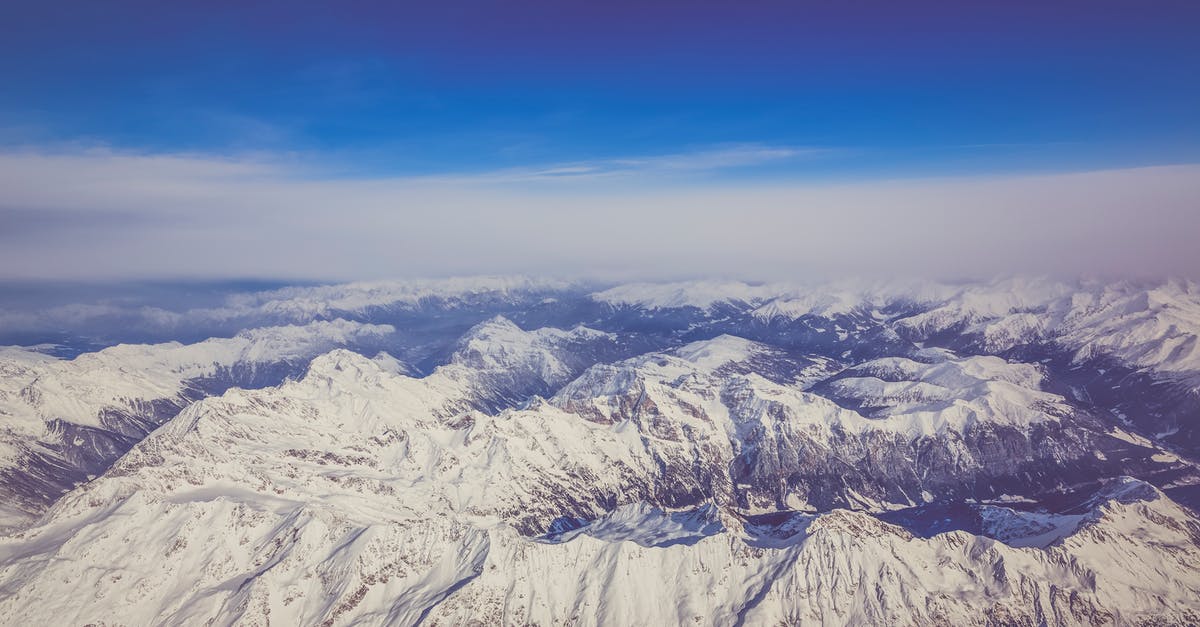 From Milan to Alps [closed] - Snow Covered Mountain Under Blue Sky