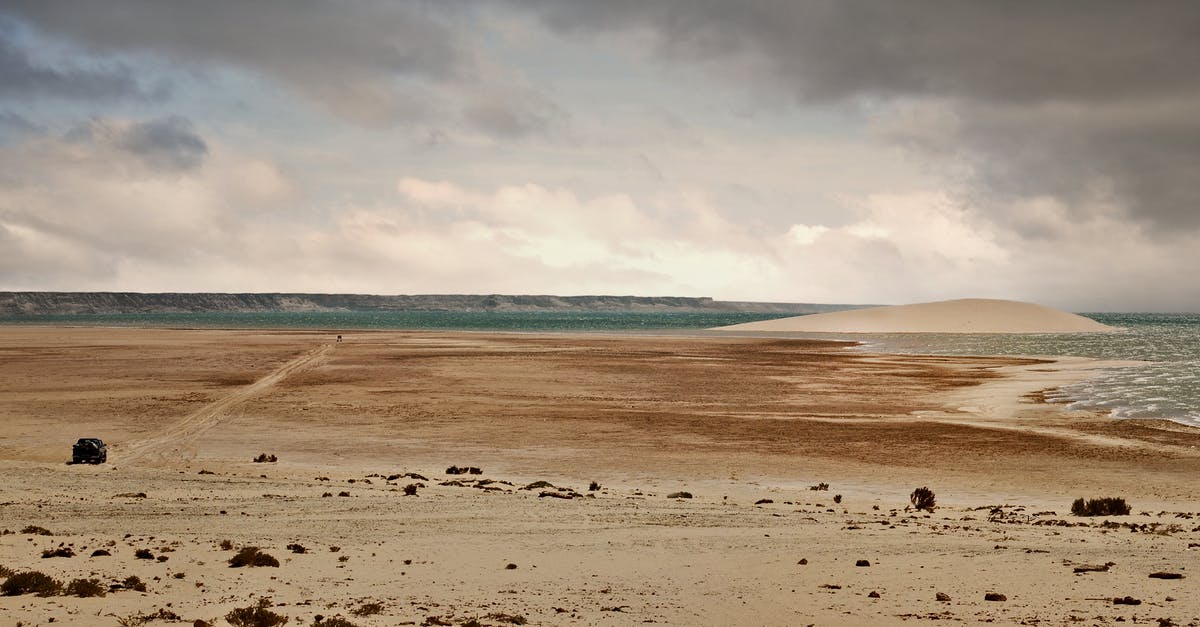 From Morocco to South Korea, transit in China - Vehicle on the Desert Under the Sky