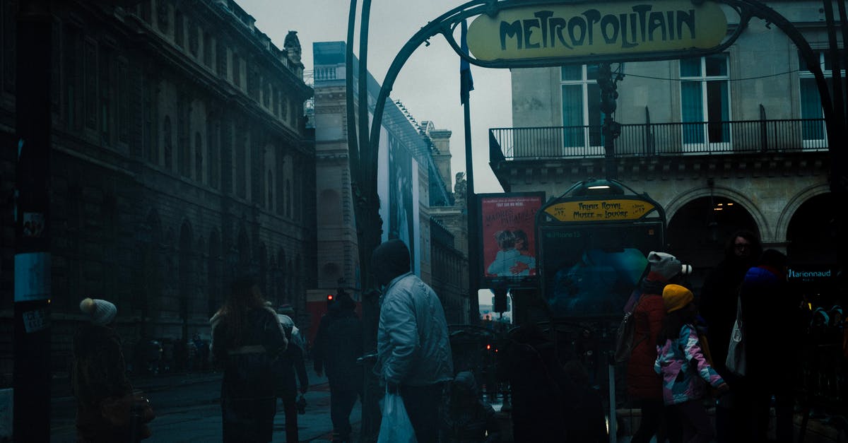 Gazole vs diesel in France - People Walking on Street