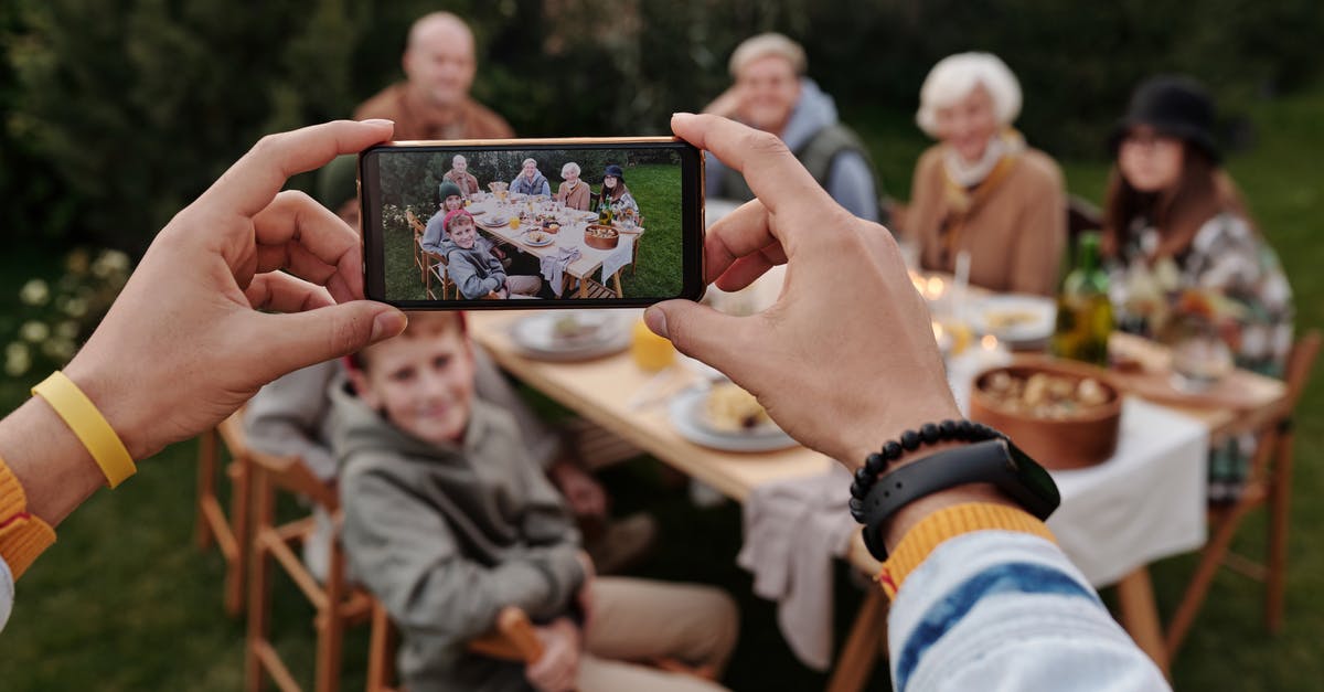 Germany: Family Reunion Visa: Passport valid till Feb 2020 [closed] - Unrecognizable person taking photo of family dinner on smartphone