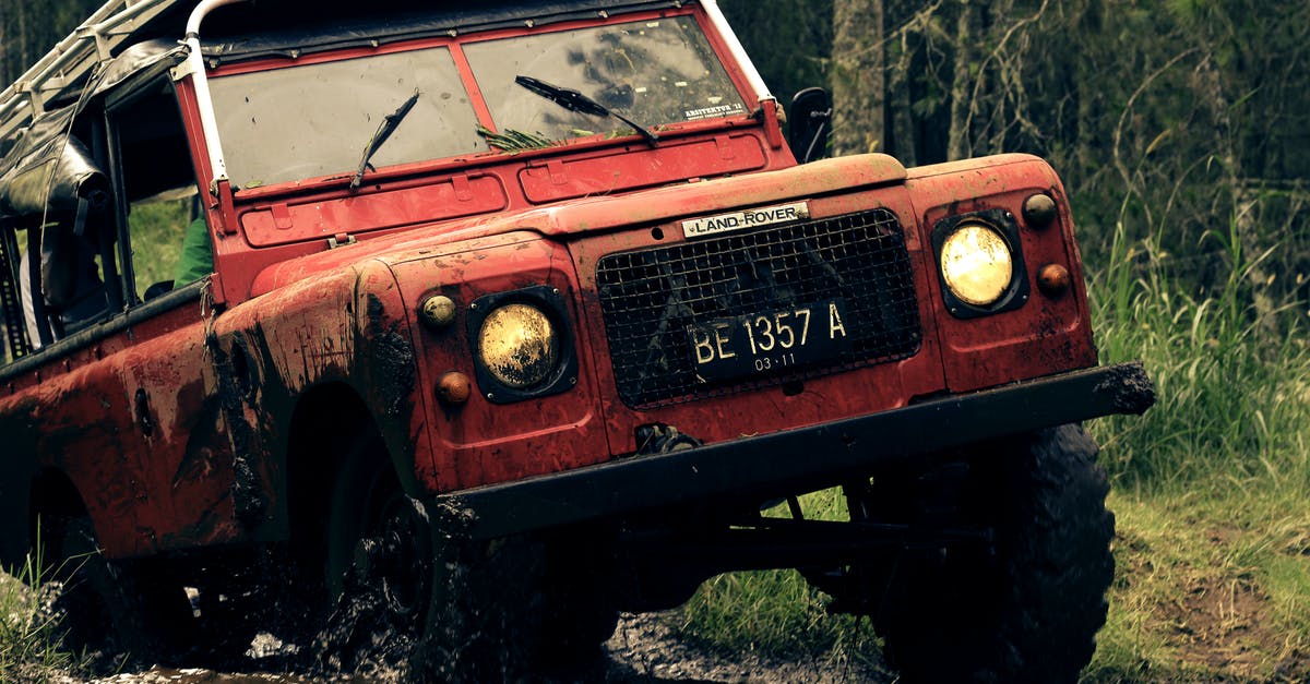 Get an international driving license in Indonesia - Red Car on Muddy Road Near Trees