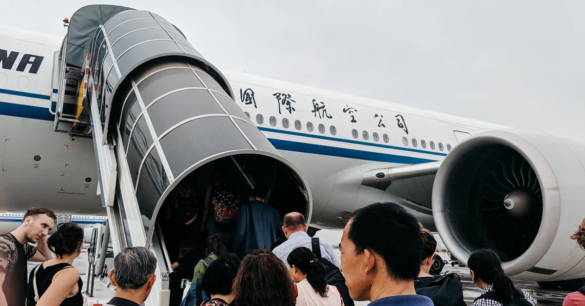 Getting a SIM card at Beijing airport - Blue and White Airplane