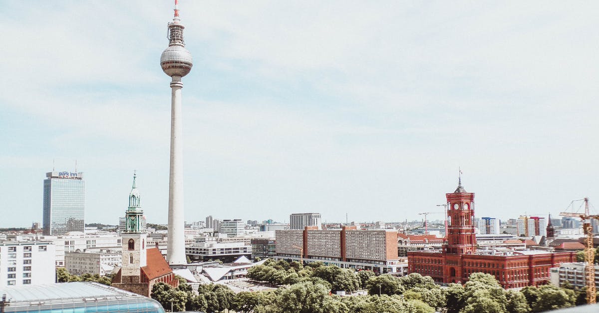 Getting from Berlin Tegel Airport to downtown - Aerial View Photo of High-rise Buildings