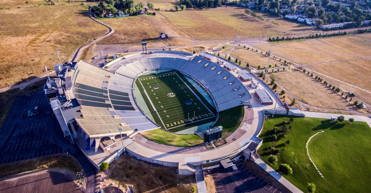 Getting from Denver Amtrak to Fort Collins - Aerial Photo of Gray and White Stadium