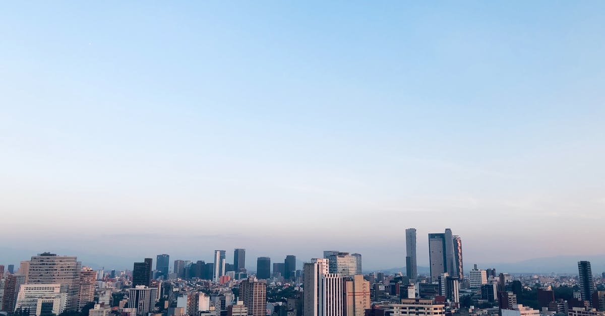 Getting from Mexico City airport to downtown easily and safely - Aerial Photo of Cityscape